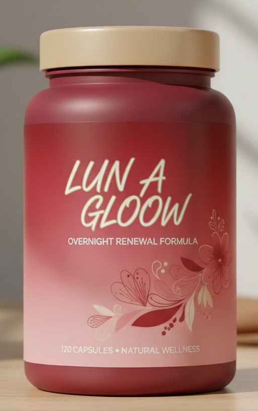 Lun A Gloow plant-based wellness complex bottle